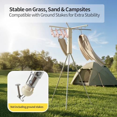 BIREN Foldable Clothes Drying Rack Tripod Clothes Rack - Image 6