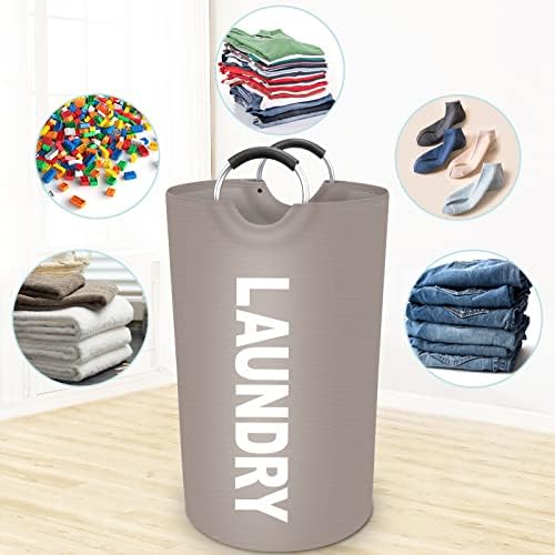 90L Large Laundry Basket, Dirty Clothes Waterproof Laundry Hamper - Image 5