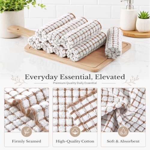 Homaxy 12 Pack Terry Kitchen Dish Cloths - Image 2