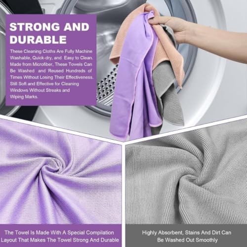 ΝοɾԝехMicrofiber Window Cleaning Cloths, Glass Cleaning Cloth - Image 5