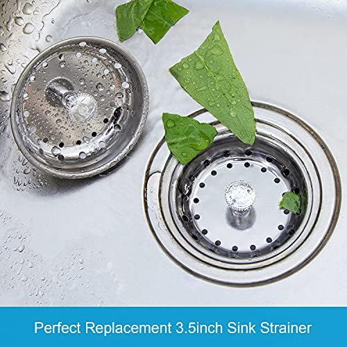 CORNERJOY 2 PCS Kitchen Sink Strainer and Stopper Combo Basket Replacement - Image 7