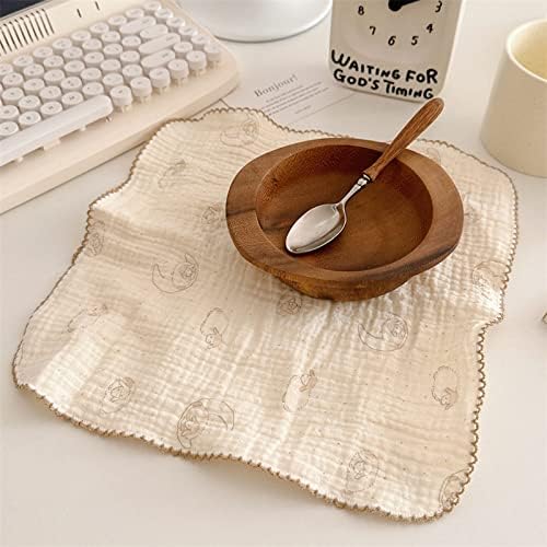 BuLuTu Cute Floral Muslin Face/Hand Towels Multi-Purpose Cleaning Clothes - Image 6