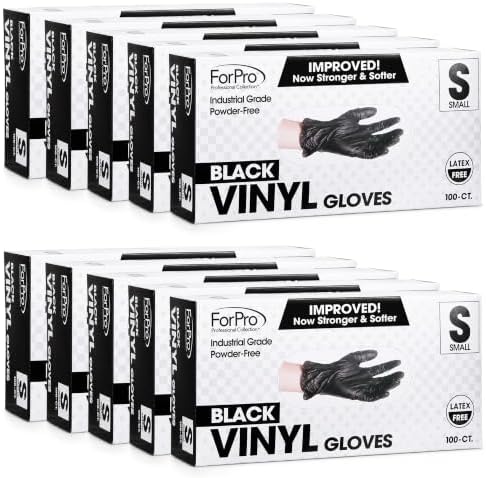 ForPro Disposable Vinyl Gloves, Industrial Grade, Powder & Latex Free, by ForProProfessionalCollection