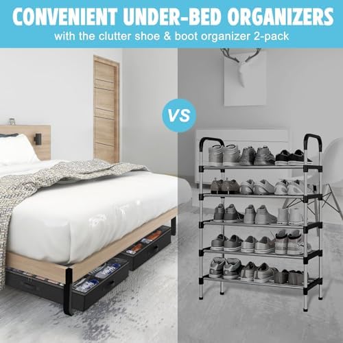 Under Bed Shoe Storage Organizer - Image 5