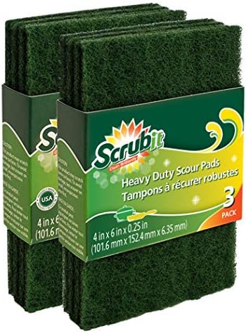 Scouring Pads - Heavy Duty Household Cleaning Scrubber - Reusable Scrubbing by SCRUBIT