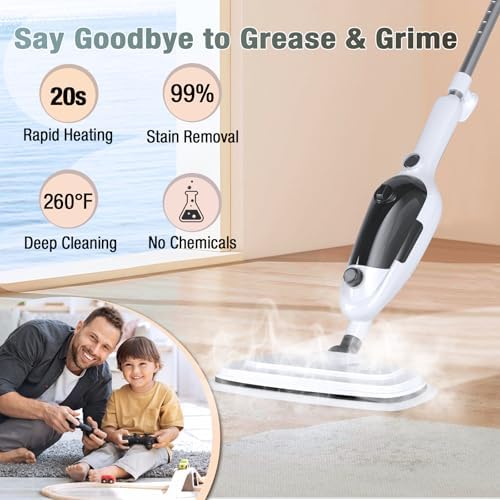 11-in-1 Steam Mop, Powerful Handheld Steam Cleaner - Image 2