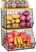 2 Set Stackable Wire Basket by Jautokerdar