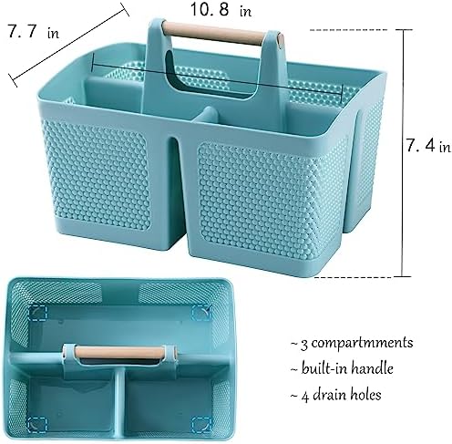 rejomiik Plastic Shower Caddy, Portable Shower Basket - Image 3