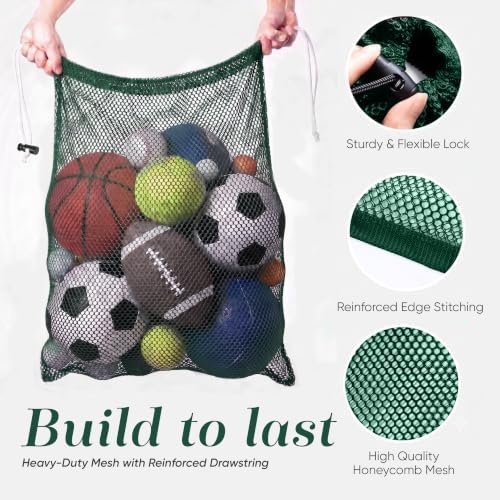 Mesh Equipment Bag, Adjustable, Cord Closure - Image 3