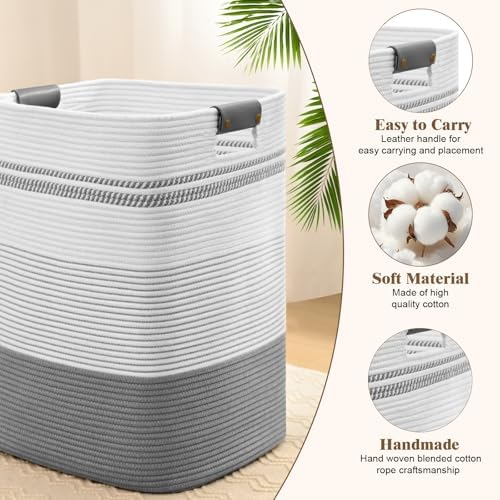 Laundry Hamper, 105L Tall Laundry Basket - Image 5