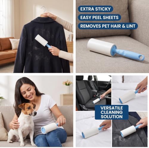 600 Sheets Extra Sticky Lint Rollers - Image 3