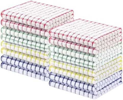 Homaxy 16 Pack Terry Kitchen Dish Cloths by Homaxy