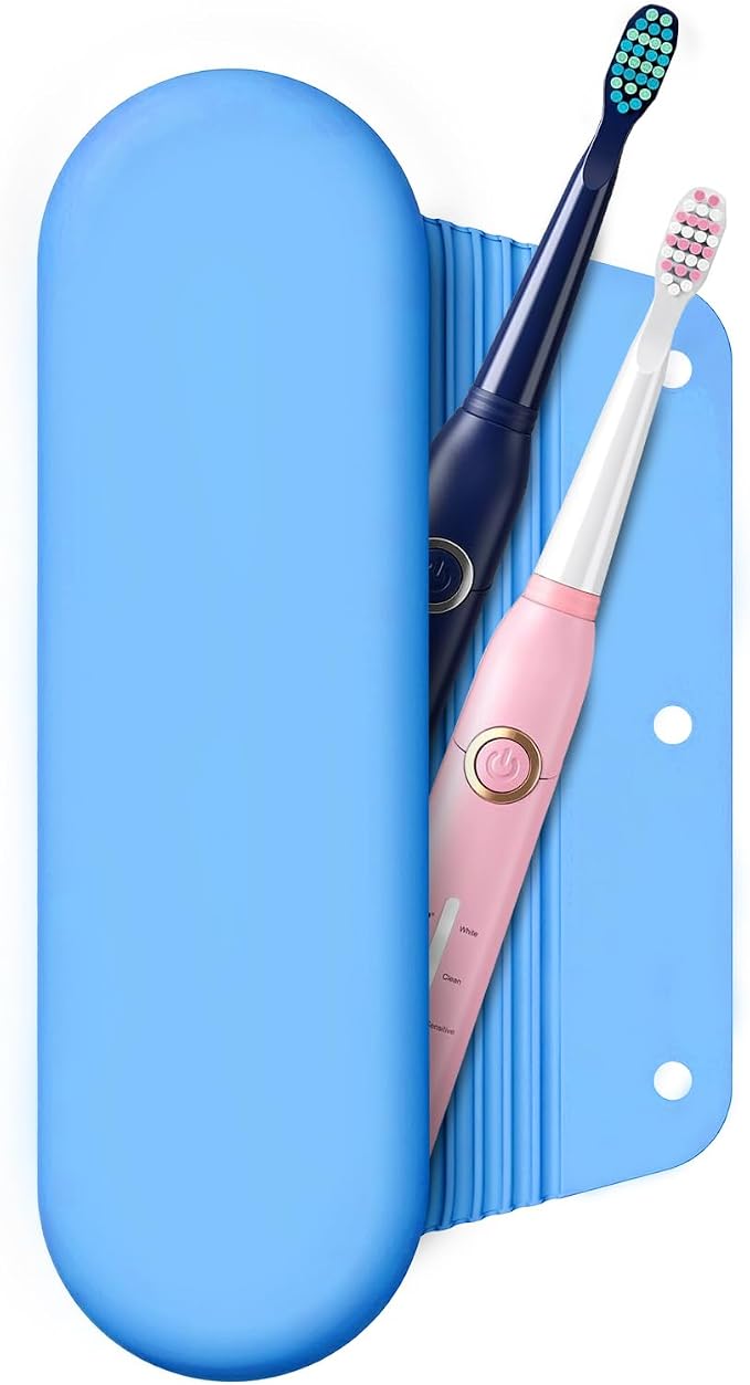 Silicone Electric Toothbrush Travel Case, Manual Toothbrush Travel Cover by iTokGok