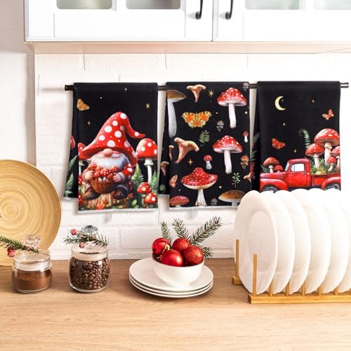 Sunnyray 6 Pcs Kitchen Towels Dish Cloths Nature Modern Absorbent Hand Tea Wash - Image 2