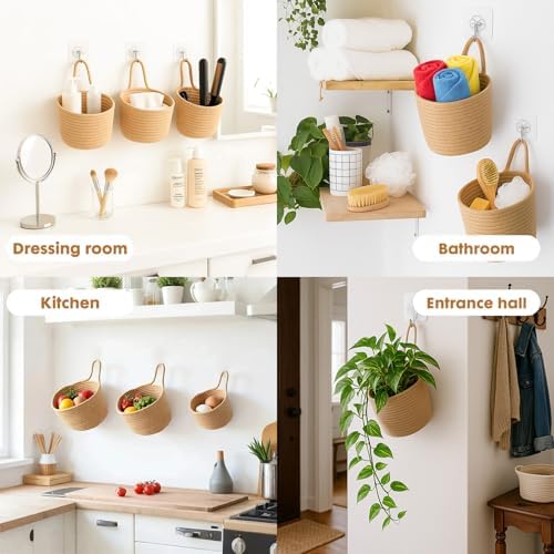 ShellKingdom Hanging Baskets, Boho Pouchs Bag Organizers - Image 3
