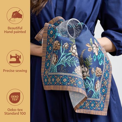 Maison d' Hermine Kitchen Towels Set of 3 100% Combed Cotton 27.50"x20" - Image 2