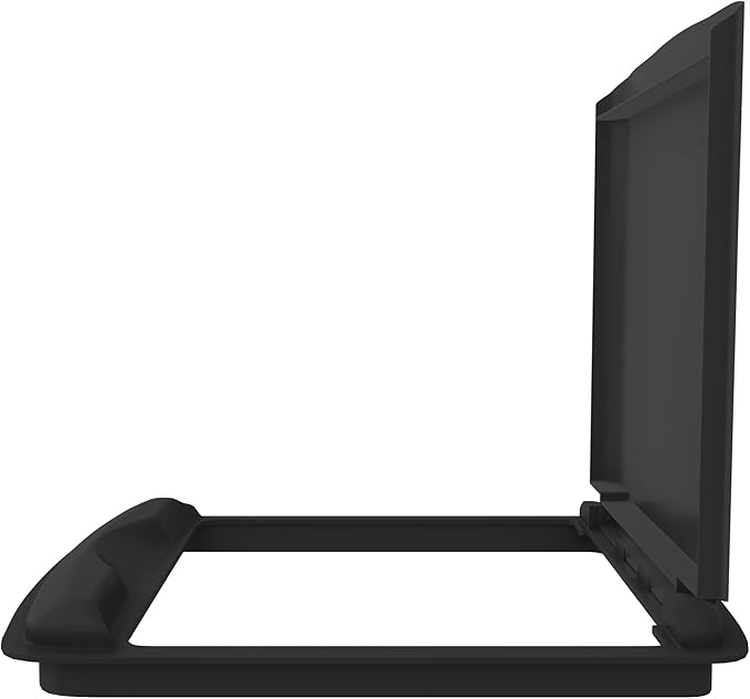 Rev-A-Shelf 50 Qt Under Sink Trash Can Lid for Base Kitchen/Bathroom Cabinet, Replacement Plastic Trash Bin Lid Only, 2 Pack, Black, RV-50-LID-18-1-40
