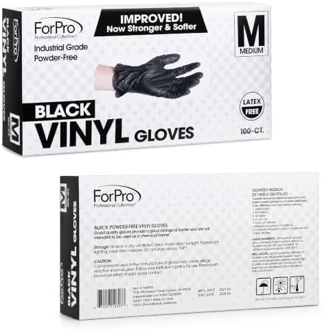 ForPro Disposable Vinyl Gloves, Industrial Grade, Powder & Latex Free, - Image 3