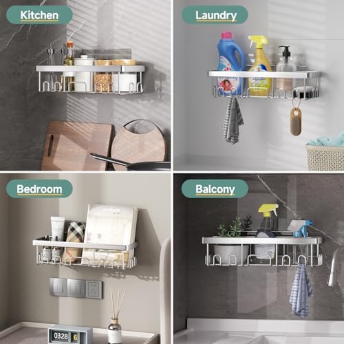 Veken Shower Caddy 5-Pack, Bathroom Organizers and Storage Shelves - Image 6