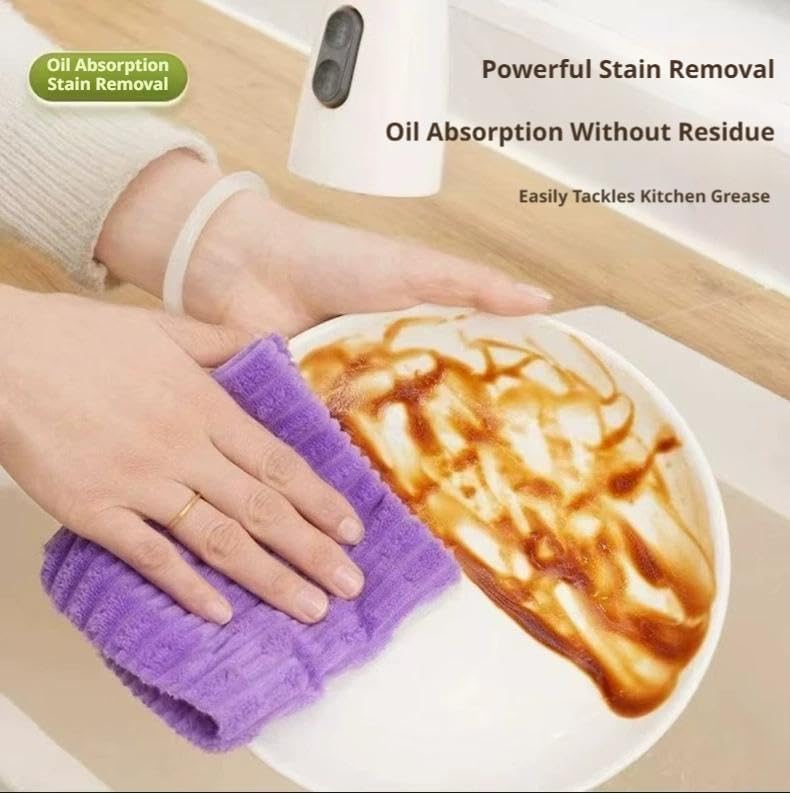 20 Pieces Tearable Plush Microfiber Cleaning Cloth, 10 * 10in Microfiber - Image 6