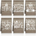 Bencailor 6 Pcs Farmhouse Kitchen Towels Brown Kitchen Decor and Accessories by Bencailor