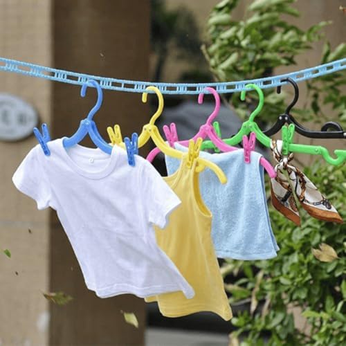 Portable Clothesline for Outdoor & Home, Portable Windproof Fence-Style Travel - Image 6