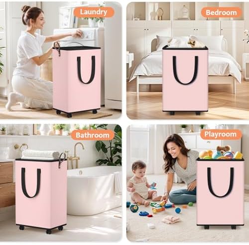 SpaceTrove Rolling Laundry Basket - Image 6