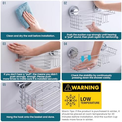 TAILI Shower Caddy Suction Cup - Image 7