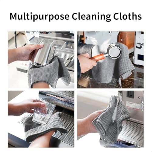 watchget Microfiber Cleaning Cloth, Barista Micro Cloth 4 Pack Grey - Image 5