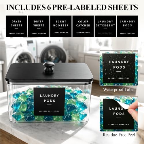 Dryer Sheet Holder with 6 Labels - Image 3