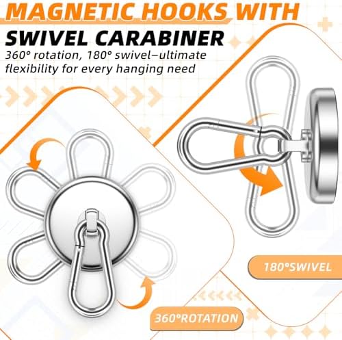 FINDMAG 170 LBS Magnetic Hooks Heavy Duty, Strong Magnet - Image 6