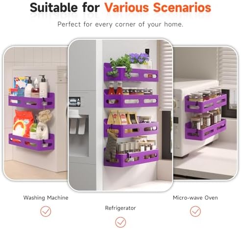 Sevenblue 4-Pack Magnetic Spice Rack - Image 6