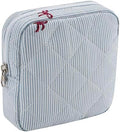 RSRSLEII Mini Quilted Striped Makeup Pouch by RSRSLEII