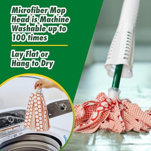 Libman Wonder Mop with 3 Refills, Self-Wringing Microfiber Floor Mop - Image 5