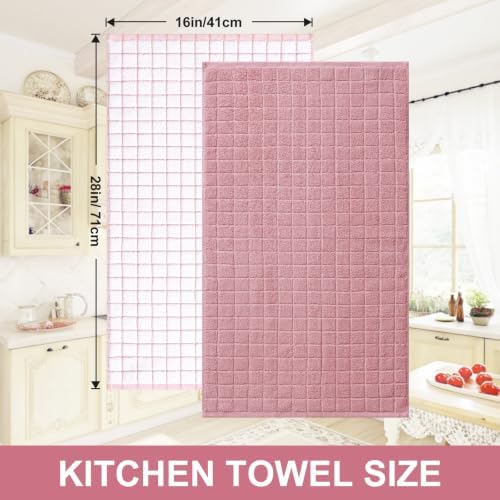 Homaxy Large Premium Cotton Kitchen Towels 16"x 28", 4 Pack - Image 5