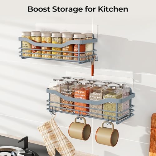 Orimade Shower Caddy Basket Shelf Storage Rack, No Drilling Wall Mounted - Image 6