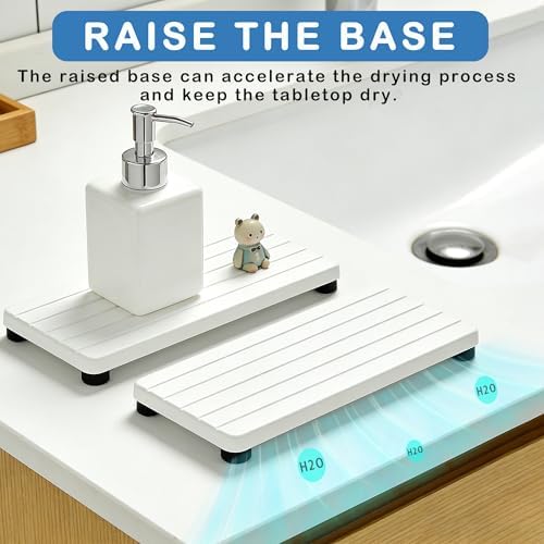 2PCS Stone Drying Tray, Water Absorbing Stone Tray - Image 3