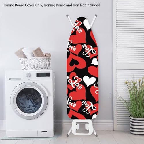 Red Heart Ironing Board Cover Standard Size Valentines Day Washable Ironing - Image 3