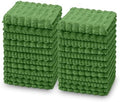 kimteny Microfiber Dish Cloths for Washing Dishes 24 Pack, Dark Green by kimteny