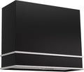 Akicon Range Hood 36 Inch, Stainless Steel Ducted Kitchen Hood with Powerful Motor, Wall Mount Modern Box, 36W X 30H X 14D Inch, AK-HS36HA-JBN (Jet Black with Nickel)