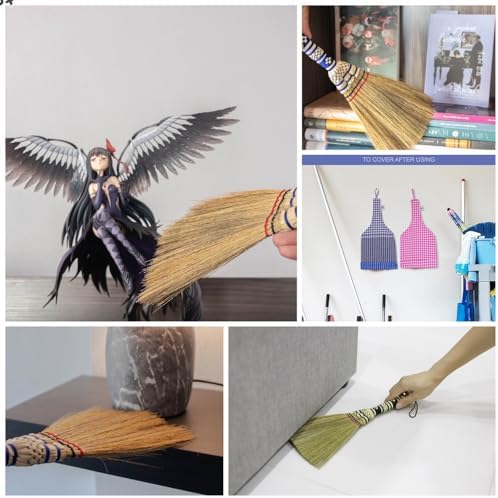 11 inch Short of Asian Whisk Broom Thai Natural Straw Broom - Image 3