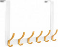 Peasulin Over The Door Hooks 11" Extended Arms, 6 Double Door Hanger Hooks | by Peasulin