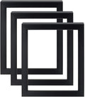 Creative Mark Gotham Deep Gallery Frames - 3 Pack of Professional Gallery Frames for Canvas, Paintings, Presentation & More! - [Black - 11x14]