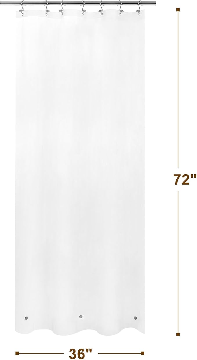 Barossa Design Frosted Stall Shower Curtain Liner - Image 4