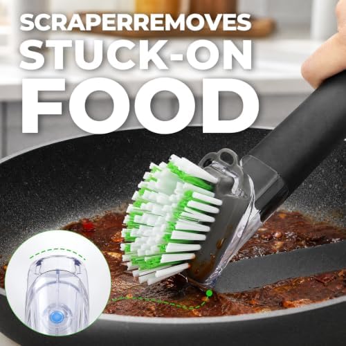 Soap Dispensing Dish Brush Storage Set - Image 3