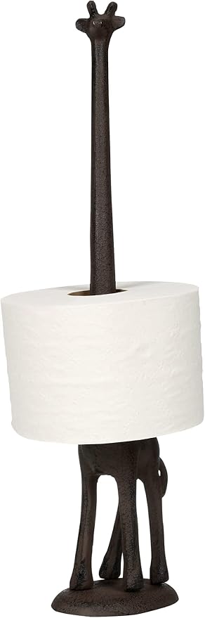 WallCharmers Rustic Paper Towel Holder, Metal Toilet or Kitchen Paper Holder by WallCharmers