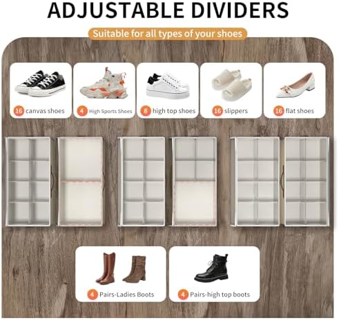2 Pack Shoe storage Organizer for closet - Image 3