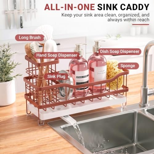 Sink Caddy, Sponge Holder for Kitchen Sink - Image 6