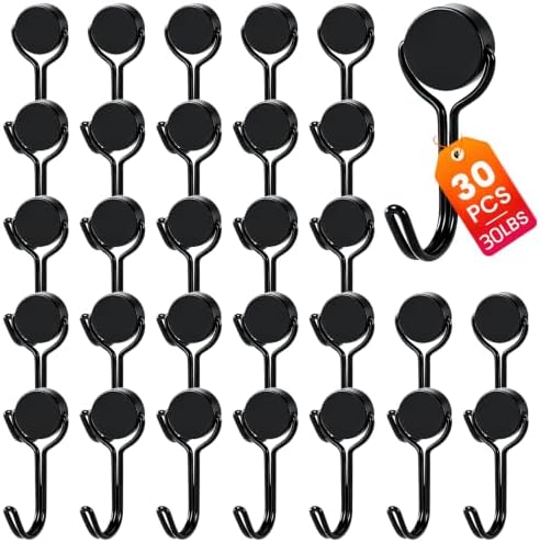 TRYMAG Magnetic Hooks for Cruise Cabins 30PCS 30lbs by TRYMAGMagnets