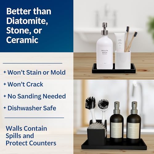 Spacewiser Countertop & Vanity Silicone Tray – 2 PC Set - Image 5